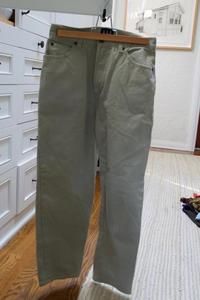 Gap Cream Denim Straight Pants - Size 10R - Classic Wardrobe Staple